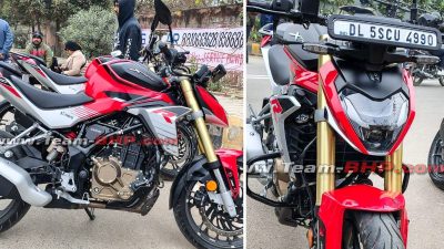 2025 hero xtreme 250r spied delhi tvc shoot 1