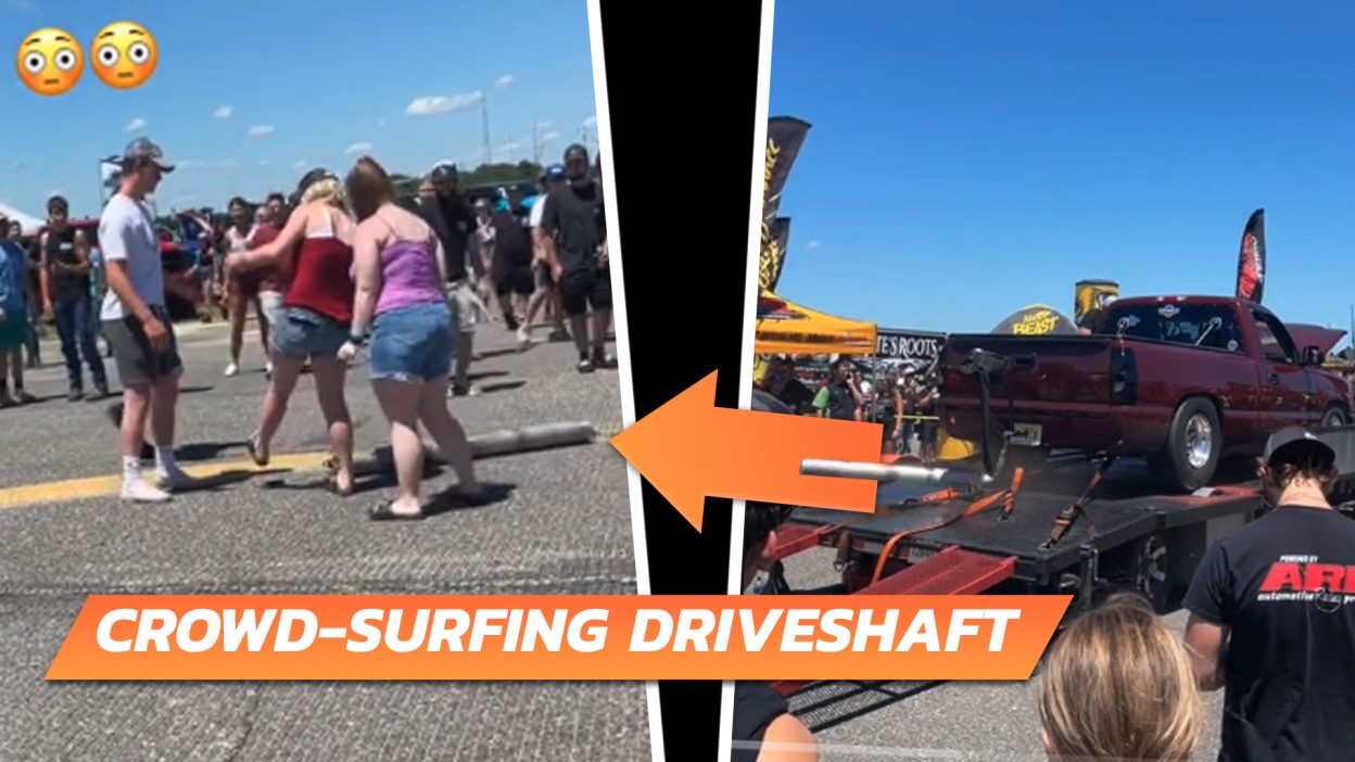 Crowd surfing driveshaft