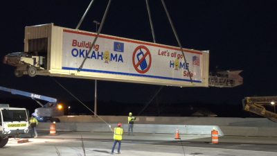 OK turnpike concrete bridge