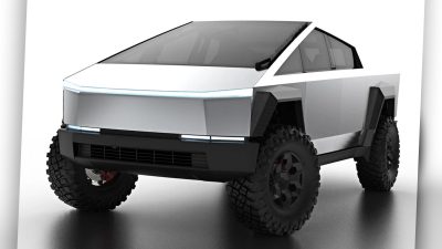 lifted tesla cybertruck