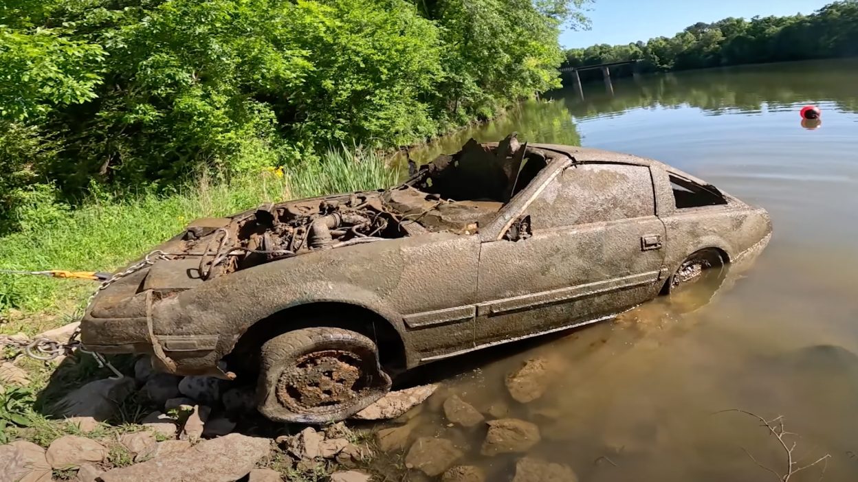 nissan 300zx lake recovery 1