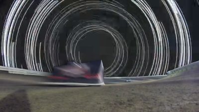 race car hits gopro